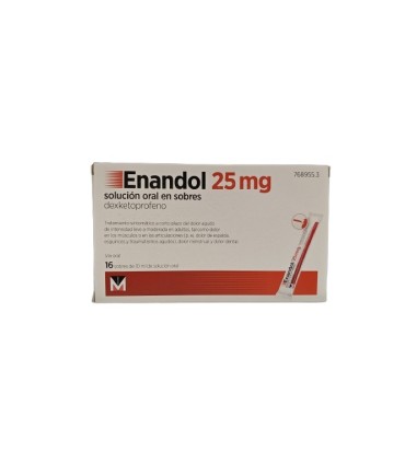ENANDOL 25 MG SOL ORAL 16 SOBRES