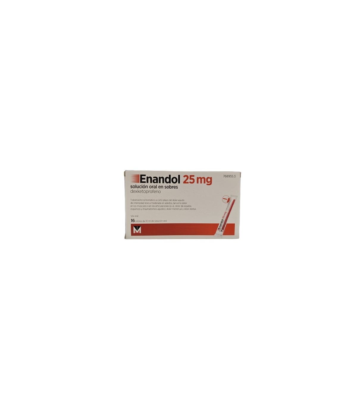 ENANDOL 25 MG SOL ORAL 16 SOBRES
