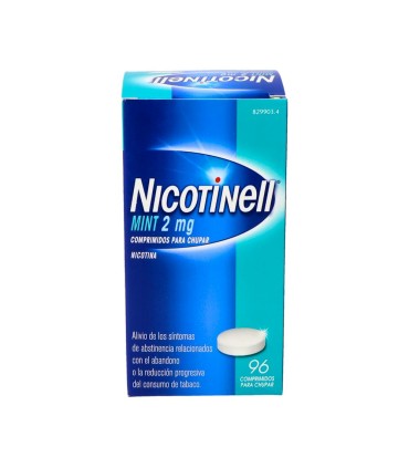 NICOTINELL MINT 2 MG 96 COMPRIMIDOS PARA CHUPAR