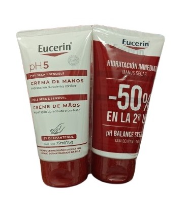 EUCERIN CREMA DE MANOS PH5 75 ML DUPLO
