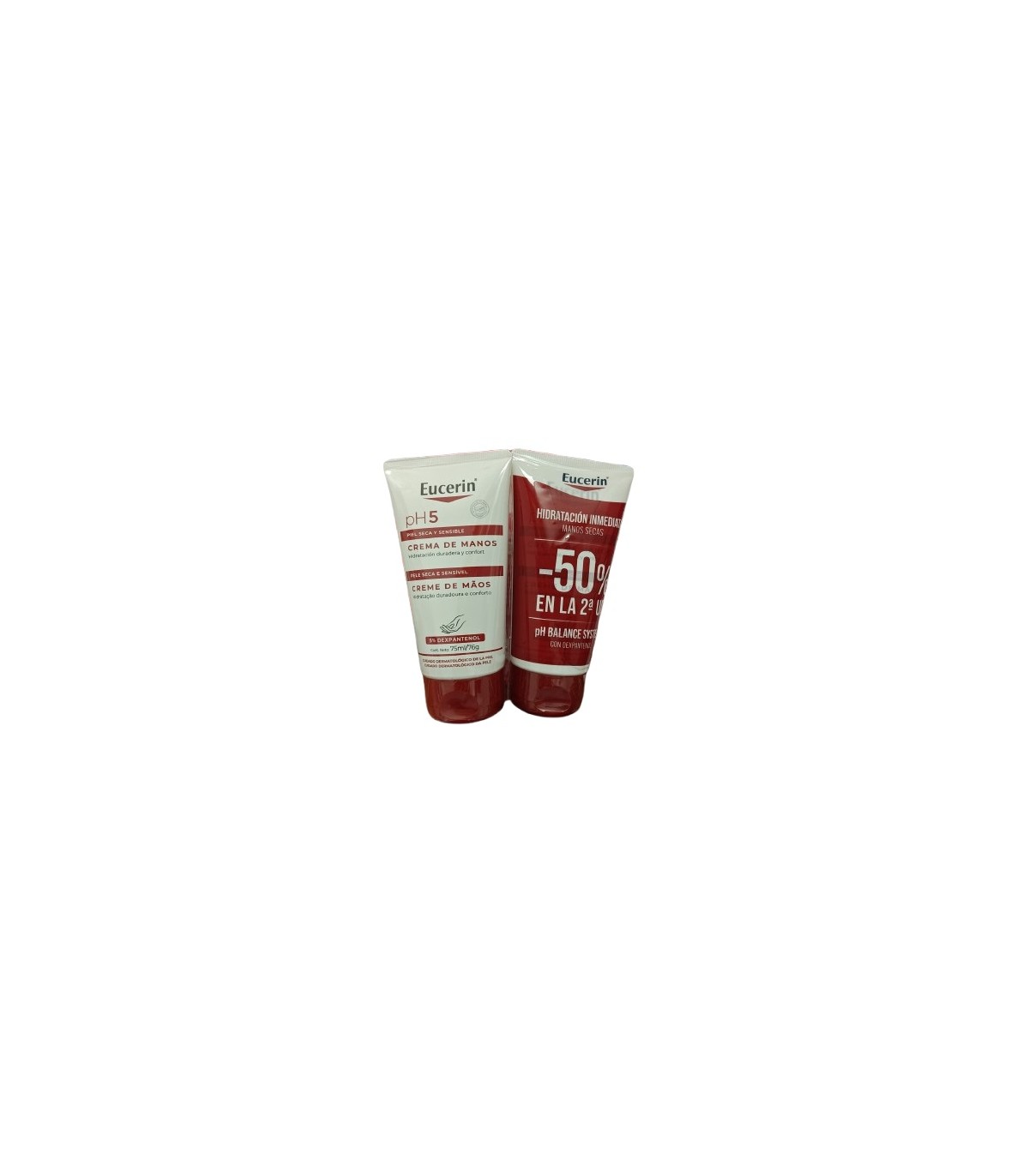 EUCERIN CREMA DE MANOS PH5 75 ML DUPLO