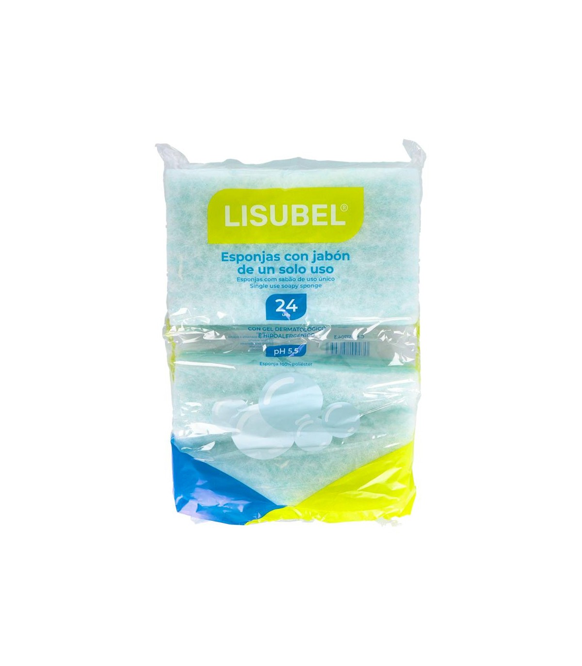LISUBEL ESPONJA ENJABONADA DESECHABLE 24 ESPONJAS