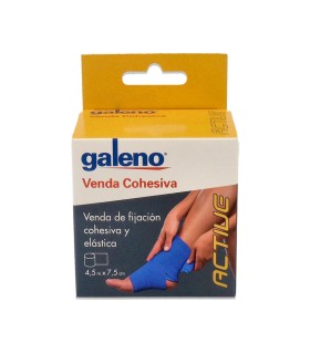 VENDA ELAST COHESIVA GALENO ACTIVE 4,5X 5 (4,5 M X 5 CM) AZUL
