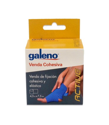 VENDA ELAST COHESIVA GALENO ACTIVE 4,5X 5 (4,5 M X 5 CM) AZUL