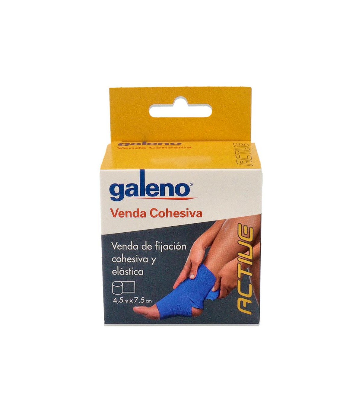 VENDA ELAST COHESIVA GALENO ACTIVE 4,5X 5 (4,5 M X 5 CM) AZUL