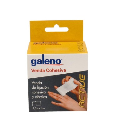 VENDA ELAST COHESIVA GALENO ACTIVE 4,5X 5 (4,5 M X 5 CM) BLANCA