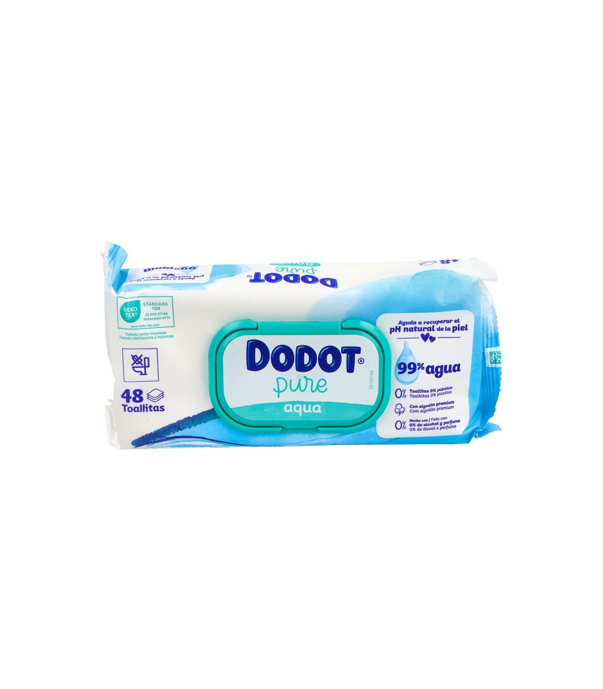 DODOT AQUA PURE TOALLIT HUMED BEBE 48 UNI PLASTIC FREE