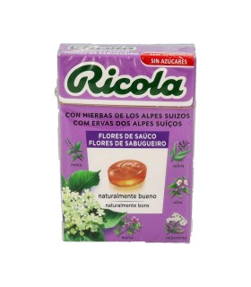 RICOLA CAJA CARAMELOS FLOR SAUCO S/AZUCAR 50 G