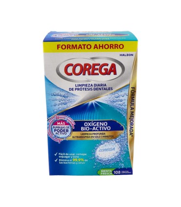 COREGA OXIGENO BIOACTIVO 108 TAB EFERVESC (64+44 )
