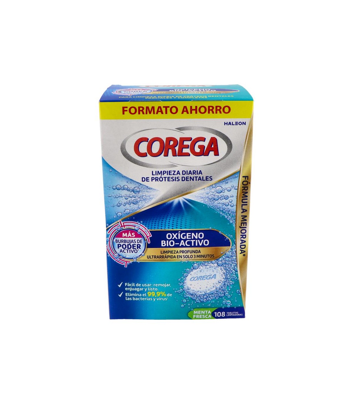 COREGA OXIGENO BIOACTIVO 108 TAB EFERVESC (64+44 )