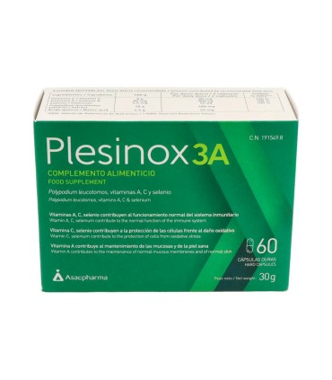 PLESINOX 3A 60 CAPSULAS