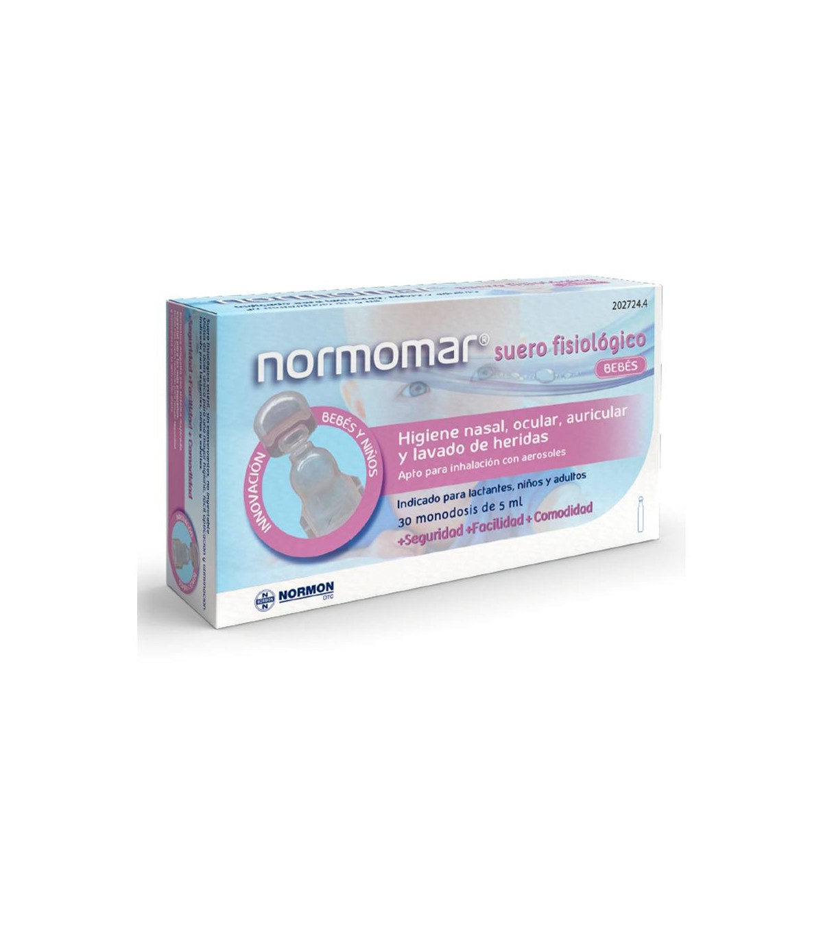 NORMOMAR SUERO FISIOLOGICO BEBE 30 AMPOLLAS 5 ML
