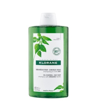 KLORANE. CHAMPÚ DE ORTIGA. Frasco 400 ml.