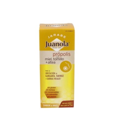 JUANOLA JARABE PROPOLIS CON MIEL TOMILLO Y ALTEA, 125ml